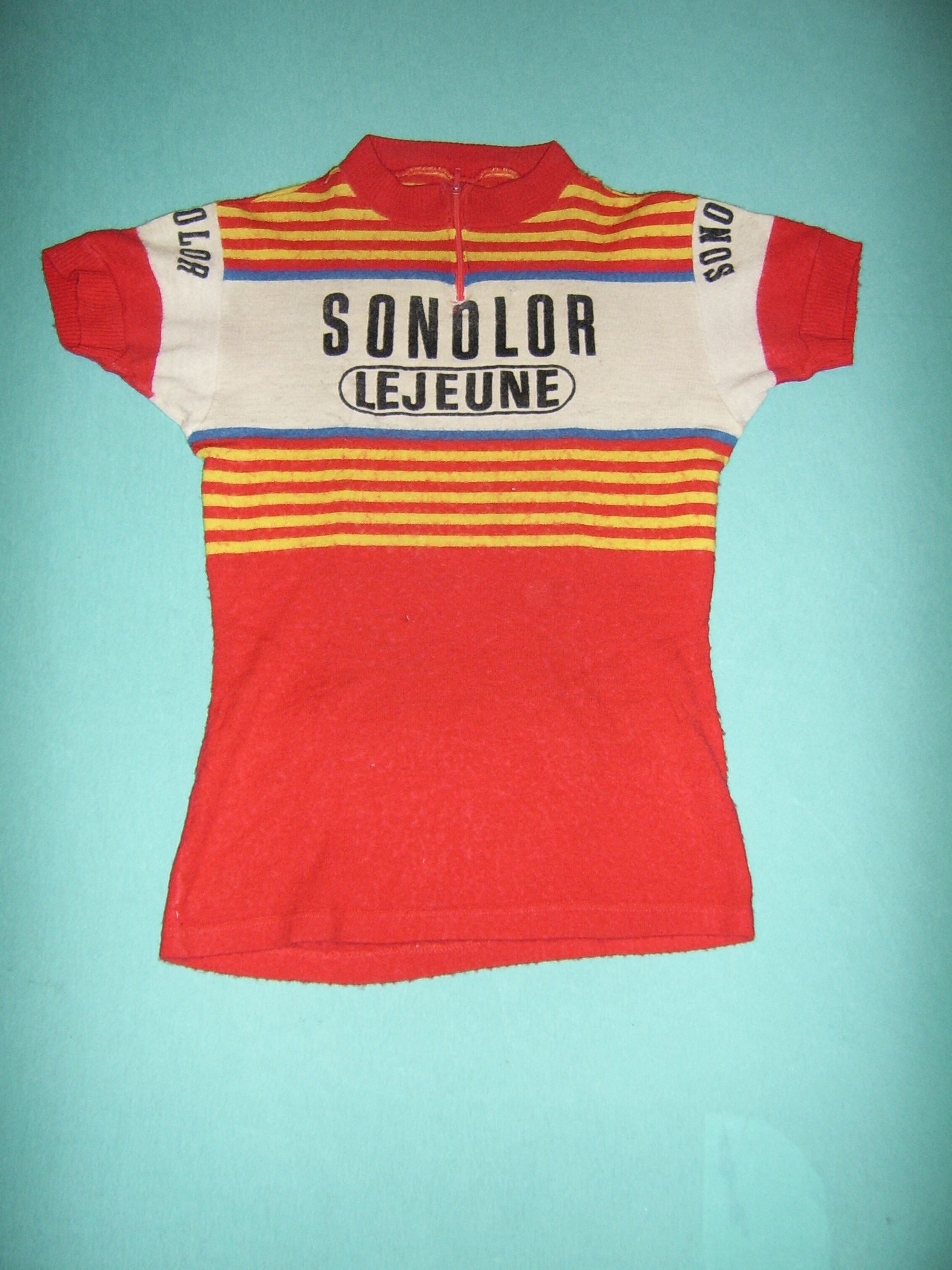 cyclisme - ancien écusson tissu pour maillot - Cycles LEJEUNE